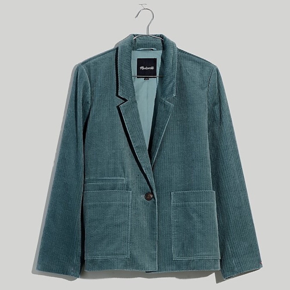 Madewell Corduroy Crop Dorset Blazer